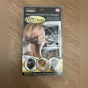 Black Stretchable Double Combs